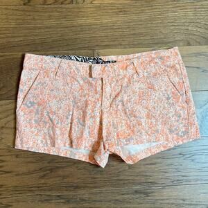 Women Girls Volcom Juniors 2.5" Frog Chickie Pink, Orange And Grey Shorts Size 7